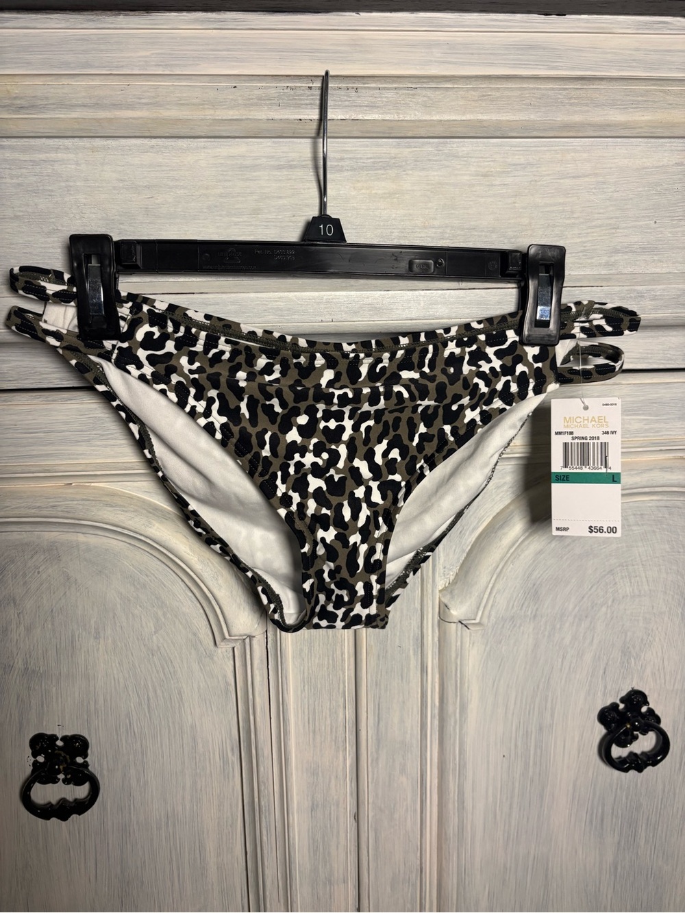Michael Kors Strappy Animal‎ Print Bikini Bottom Resort Beach Stylish Preppy